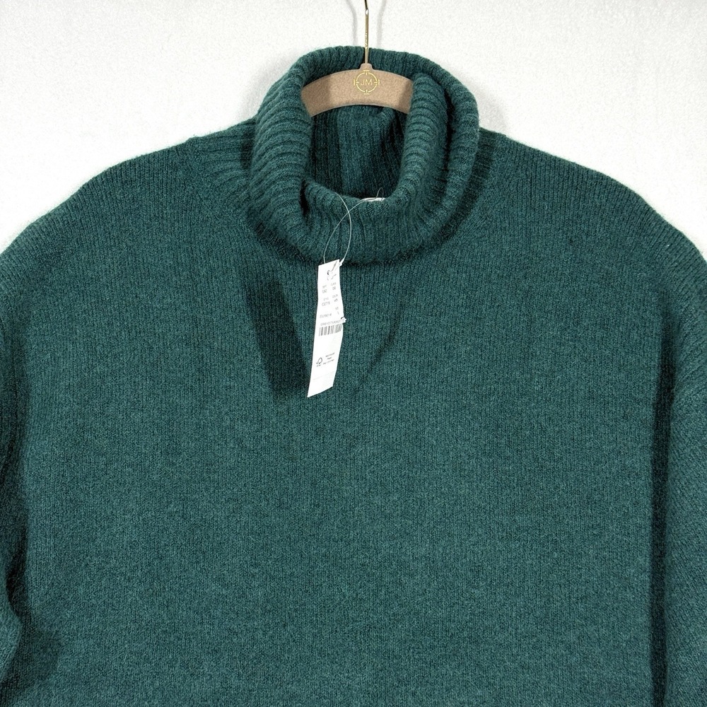 J. Crew Green Turtleneck Sweater - Picture 2 of 14